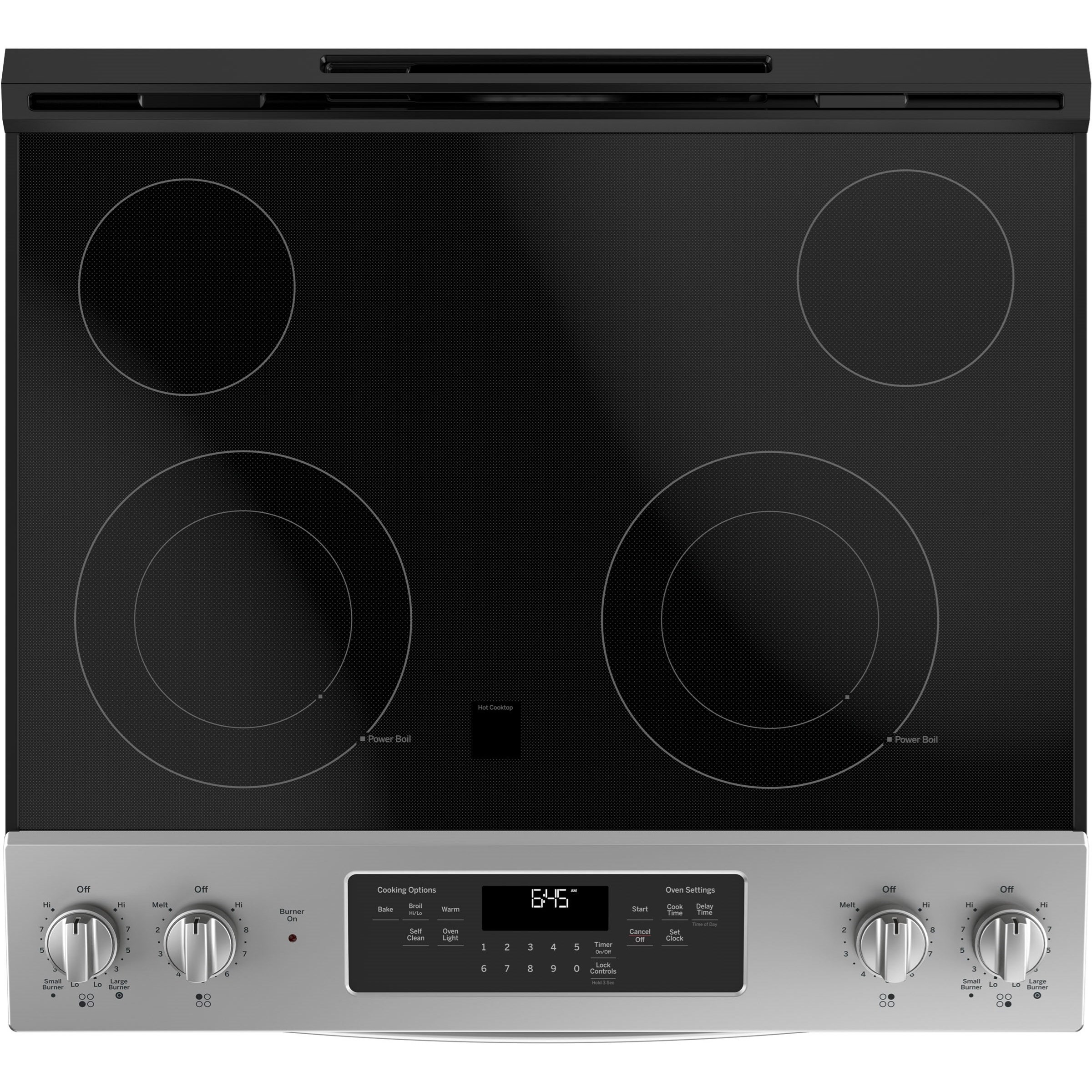 GE Appliances JS645SLSS 30" 5.3 Cu. Ft. SlideIn Electric Range VanDrie Home Furnishings